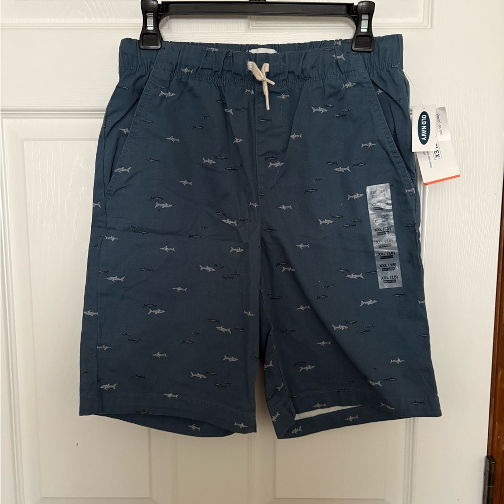 Old Navy Dark Blue Shark Pattern Shorts